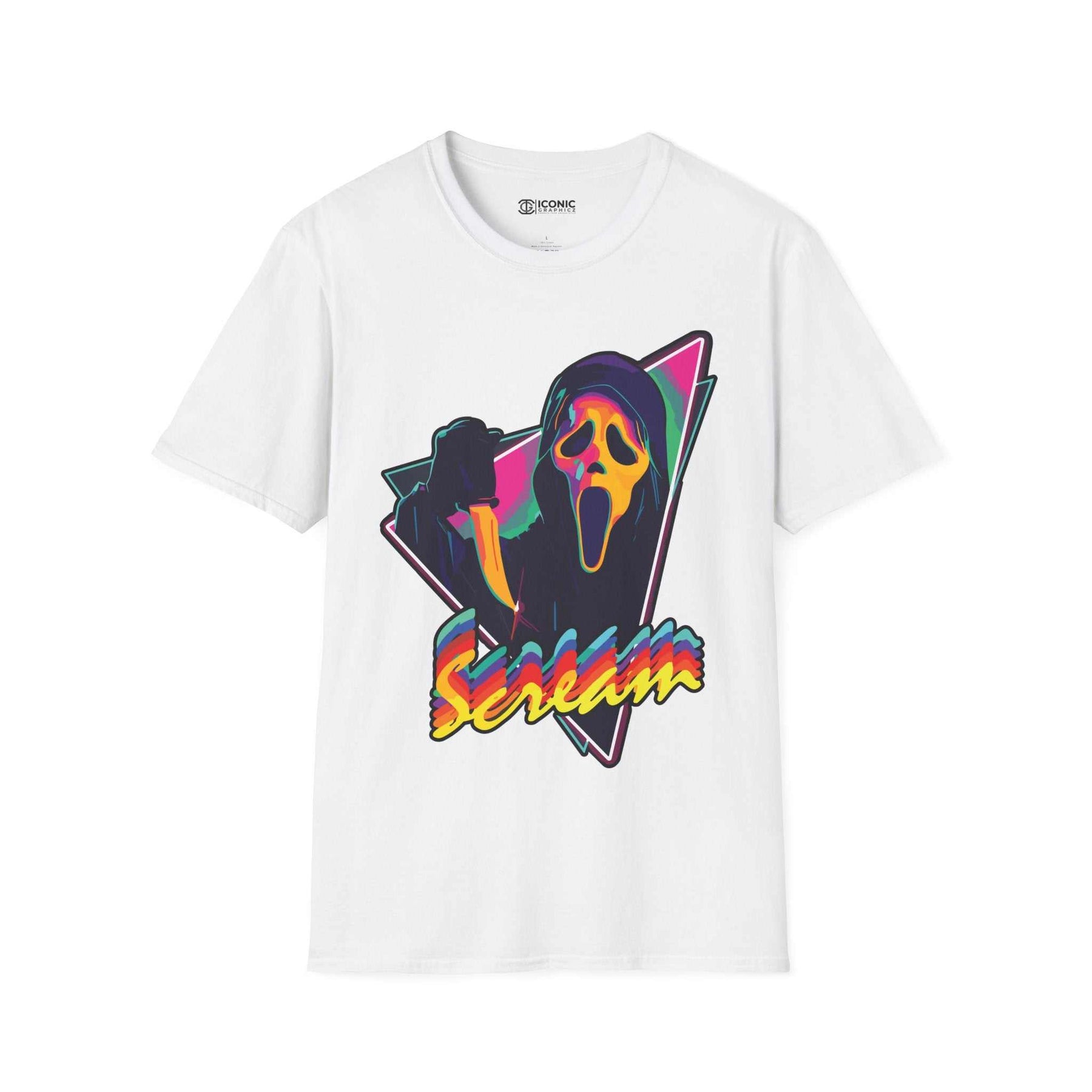 Ghost Face Unisex Softstyle T-Shirt - IGZ Clothing 
