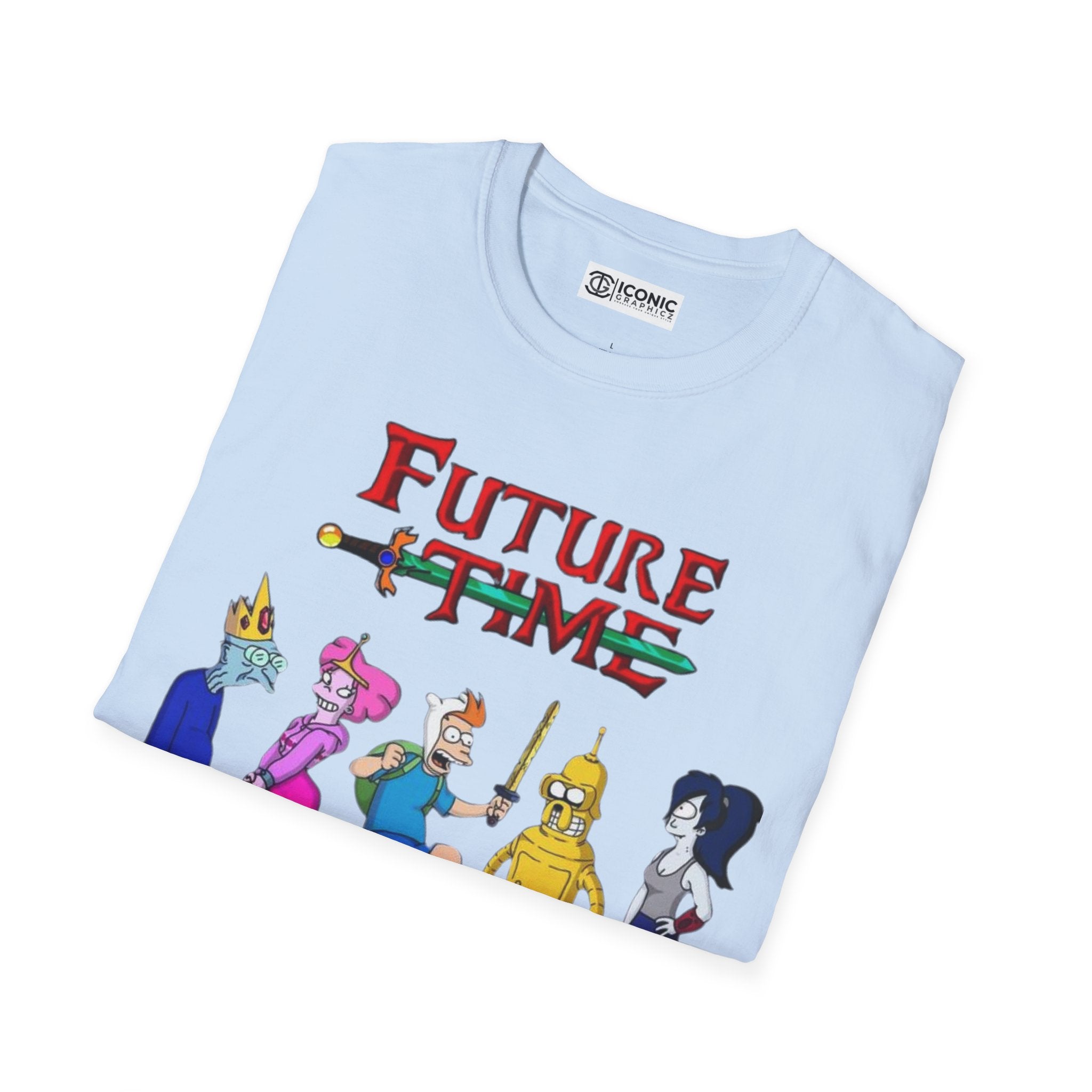 Futurama and Adventure time parody Unisex Softstyle T-Shirt - IGZ Clothing 