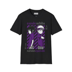 Uzumaki Naruto and Sasuke Unisex Softstyle T-Shirt - IGZ Clothing 