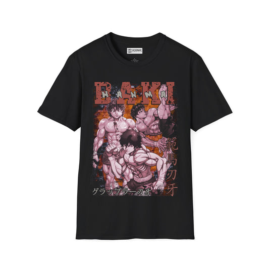 Baki Hanma Unisex Softstyle T-Shirt - IGZ Clothing 