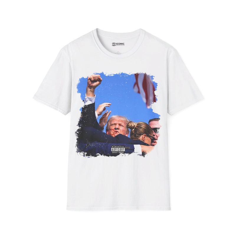 Trump Assassination power fist Unisex Softstyle T-Shirt - IGZ Clothing 