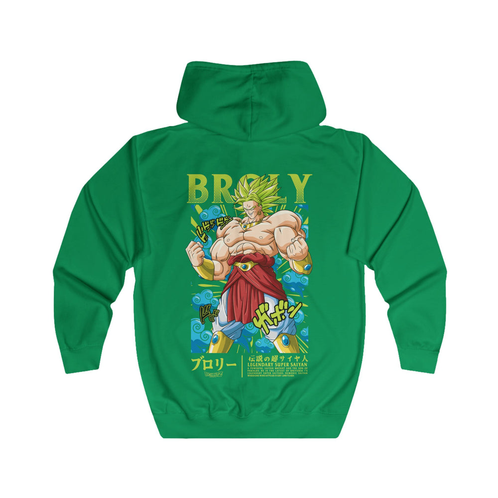 Broly Dragonball Z Unisex Full Zip Hoodie