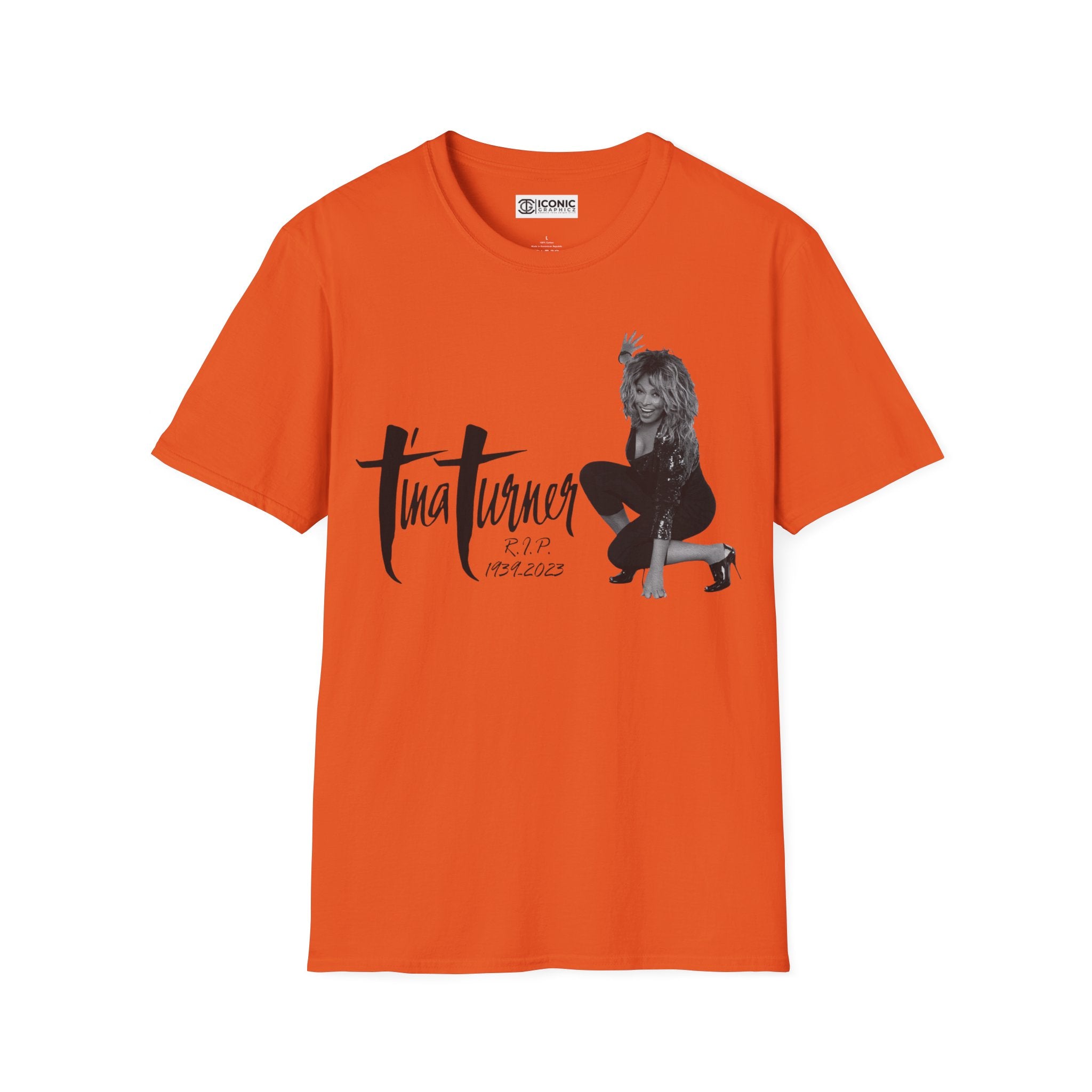 Tina Turner Unisex Softstyle T-Shirt - IGZ Clothing 