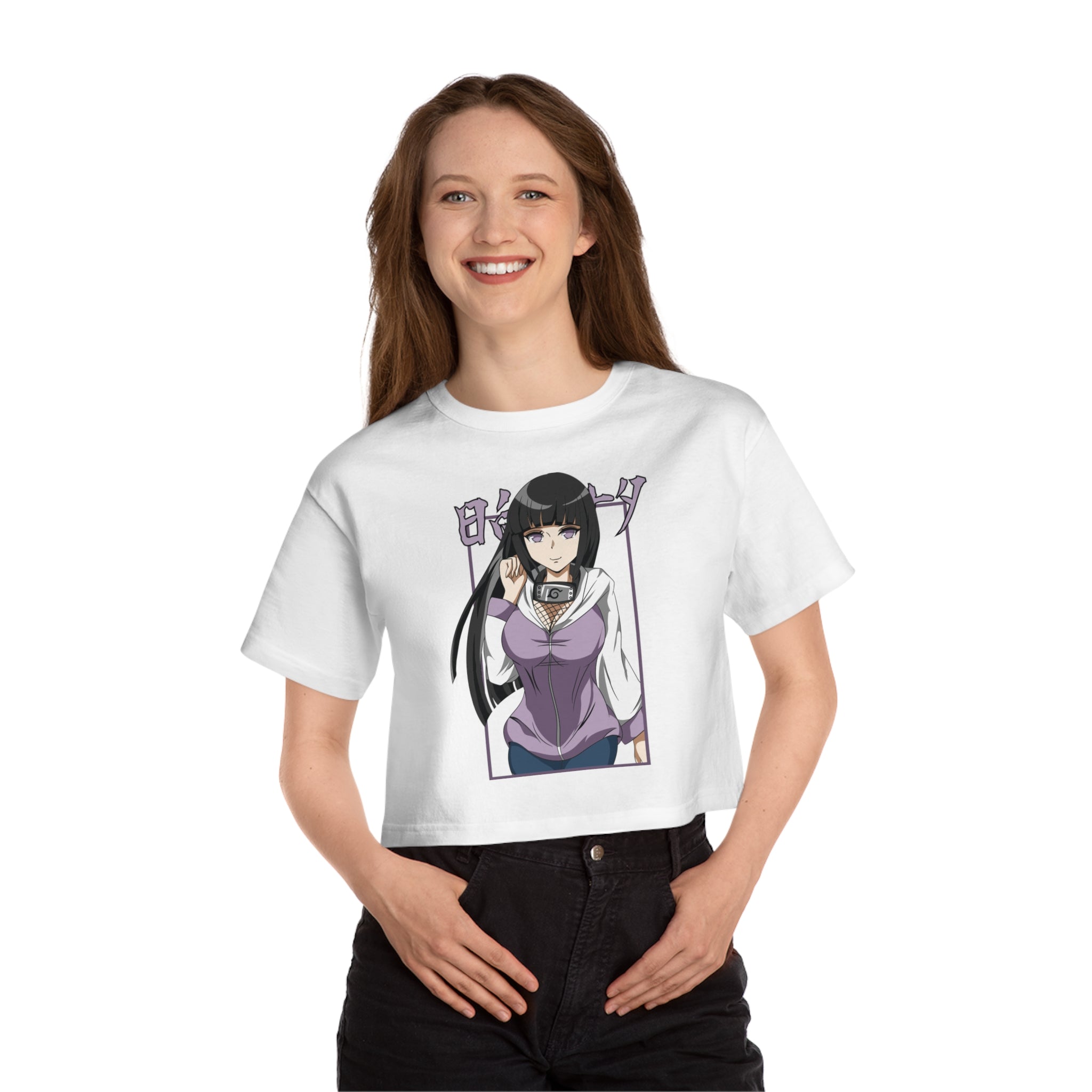 Hinata Champion Women's Heritage Cropped T-Shirt - IGZ Clothing 