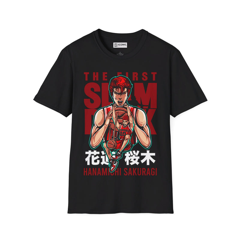 Slam Dunk Hanamichi Sakuragi Unisex Softstyle T-Shirt - IGZ Clothing 