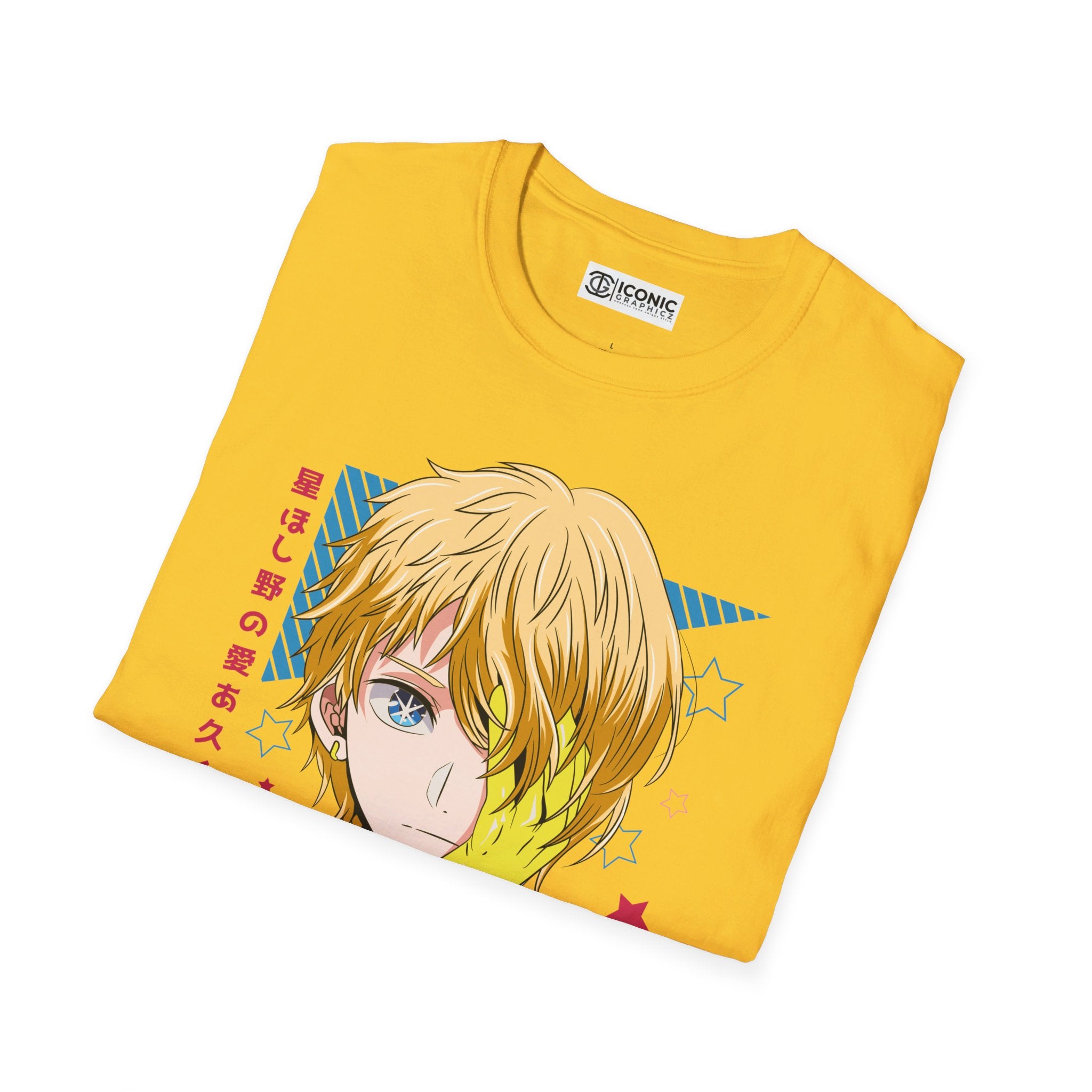 Oshi No Ko Aqua Unisex Softstyle T-Shirt - IGZ Clothing 