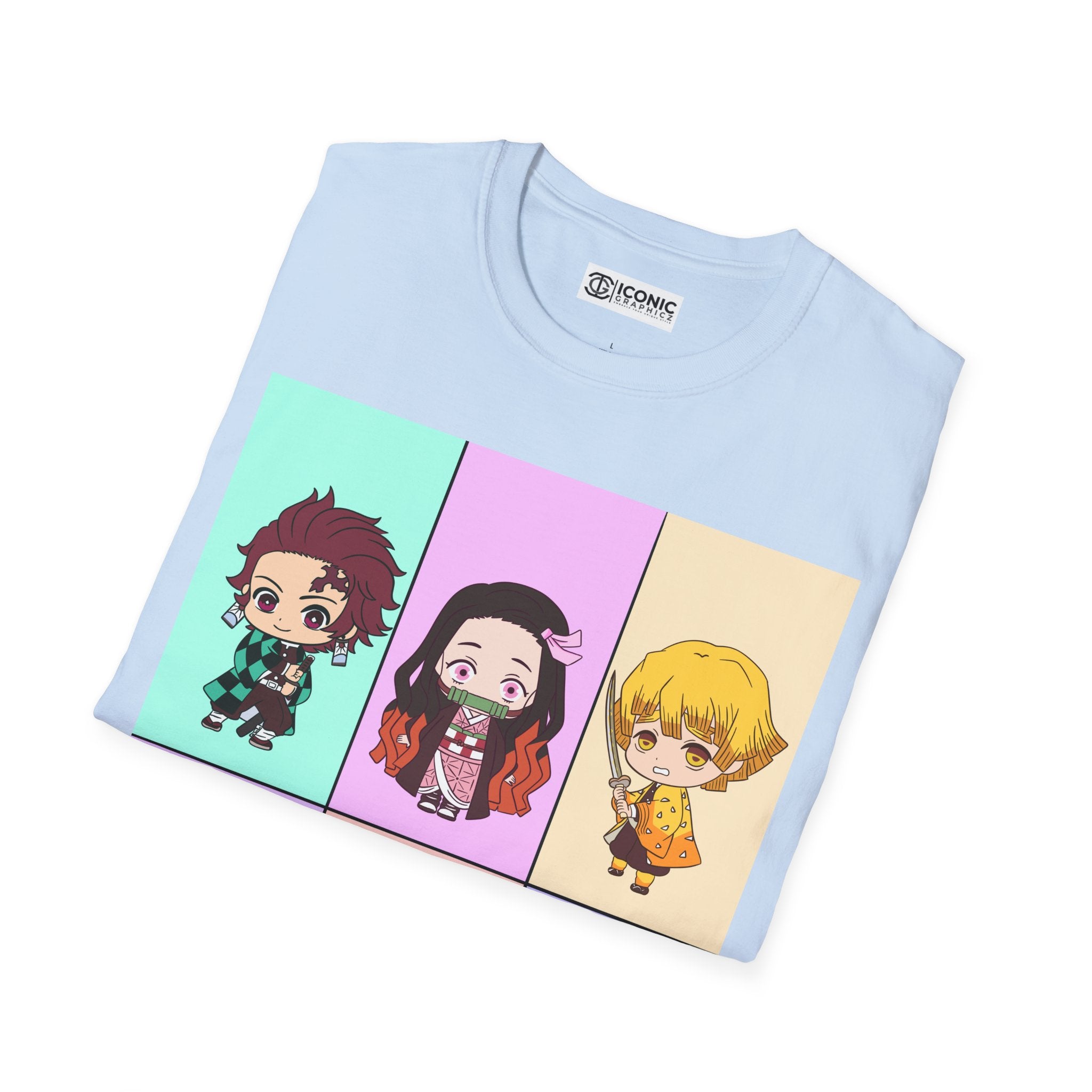 Cute Demon Slayers Unisex Softstyle T-Shirt - IGZ Clothing 