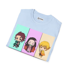 Cute Demon Slayers Unisex Softstyle T-Shirt - IGZ Clothing 