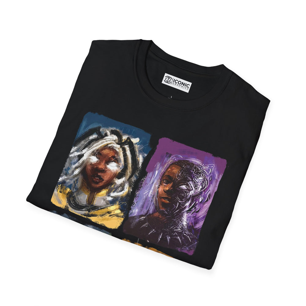 Black Marvel Heroes T-Shirt - 