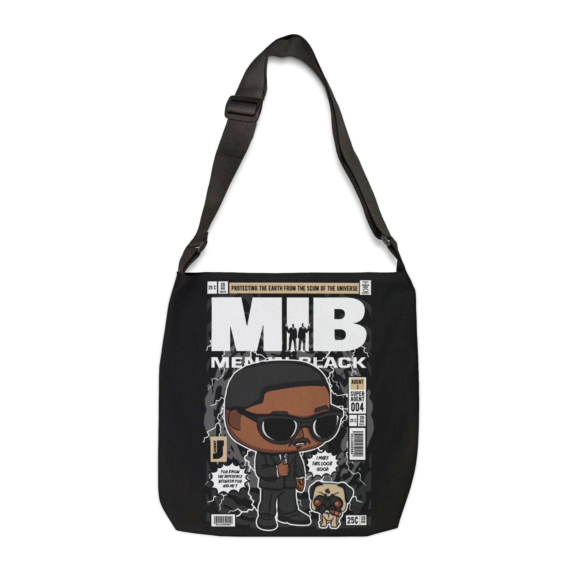 Men in Black Adjustable Tote Bag (AOP)