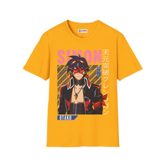 Gurren Lagann Simon Unisex Softstyle T-Shirt - IGZ Clothing 