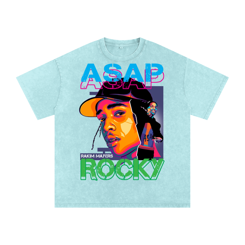 Asap Rocky Acid Wash Oversize T-Shirt