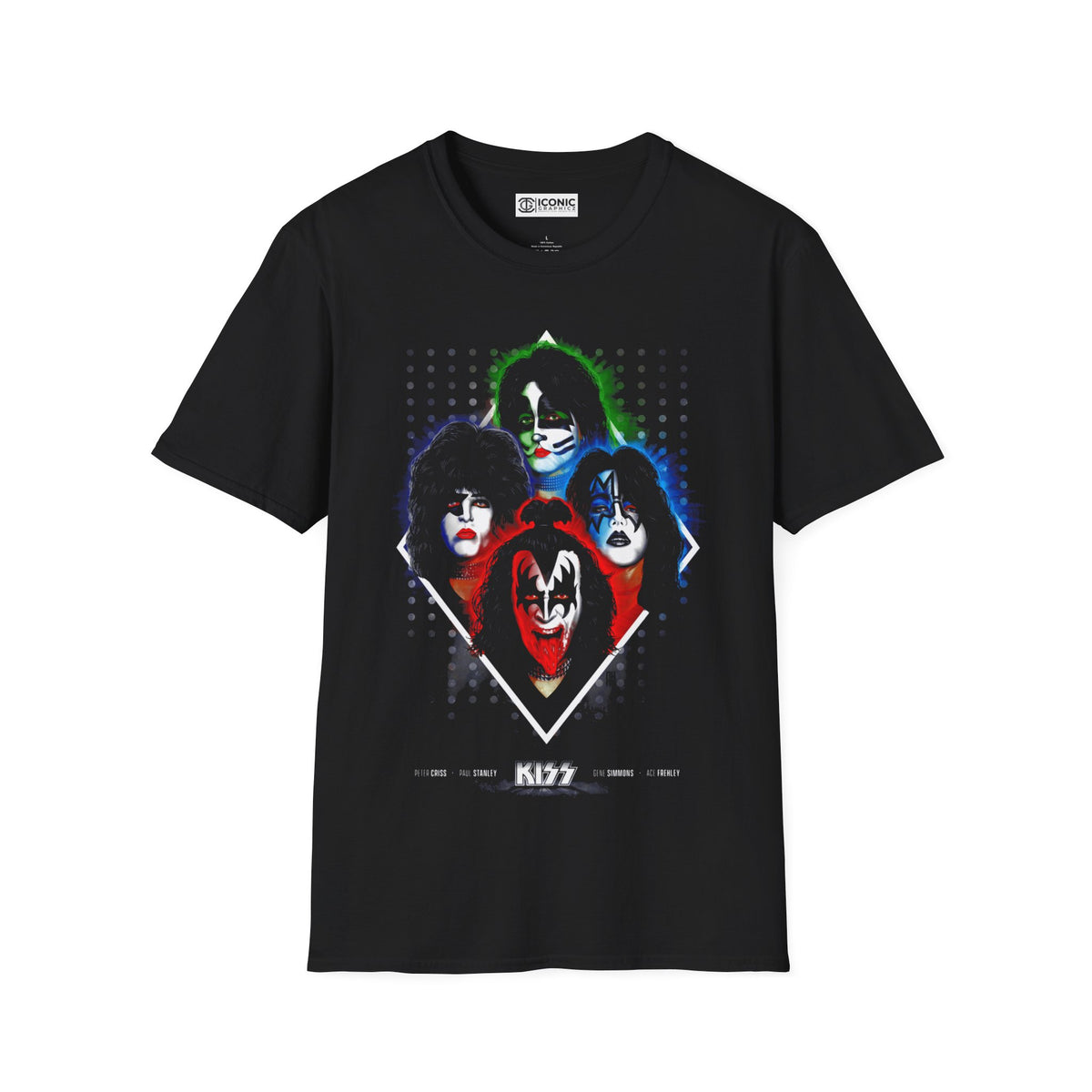 Kiss Unisex Softstyle T-Shirt - IGZ Clothing 