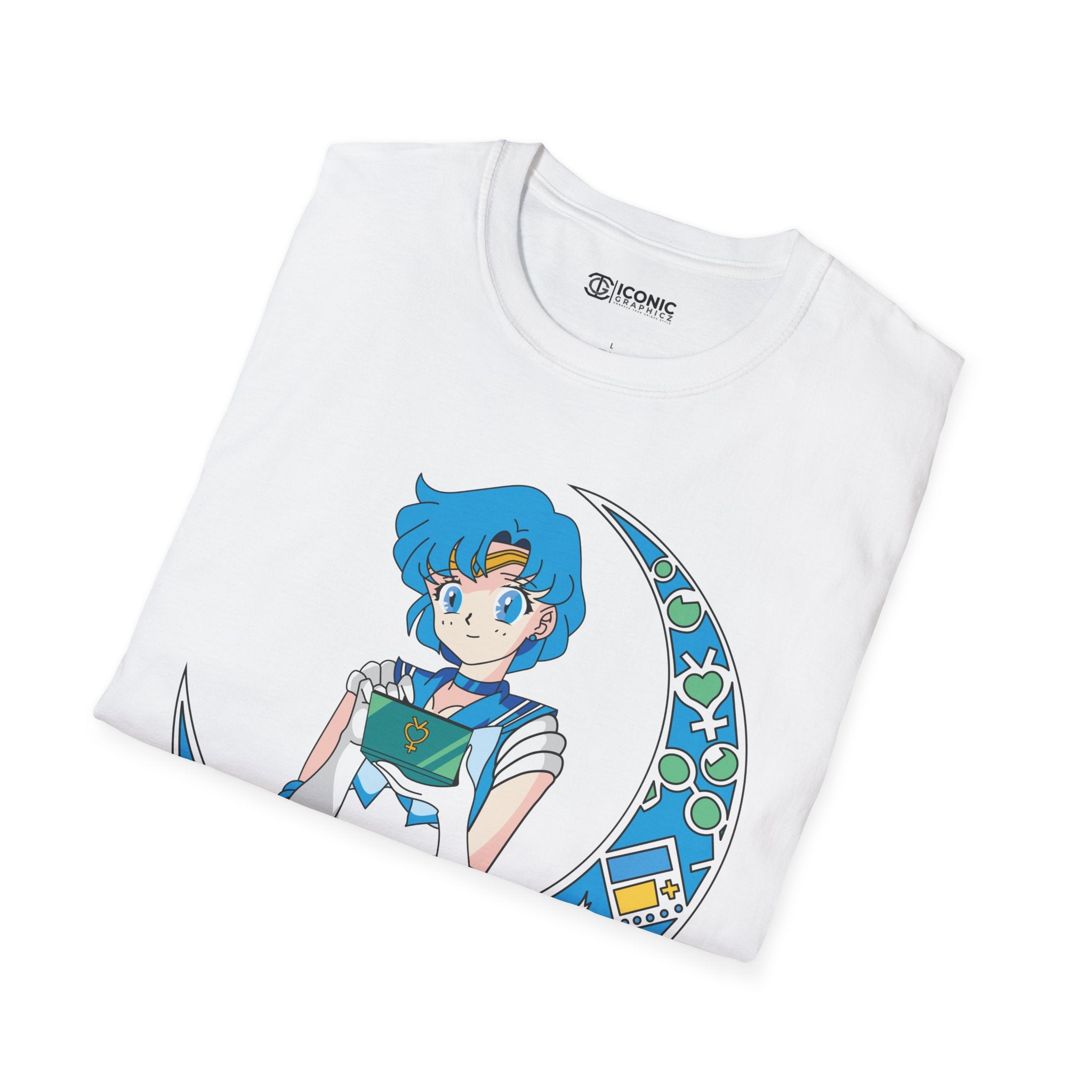 Sailor Mercury Unisex Softstyle T-Shirt - IGZ Clothing 