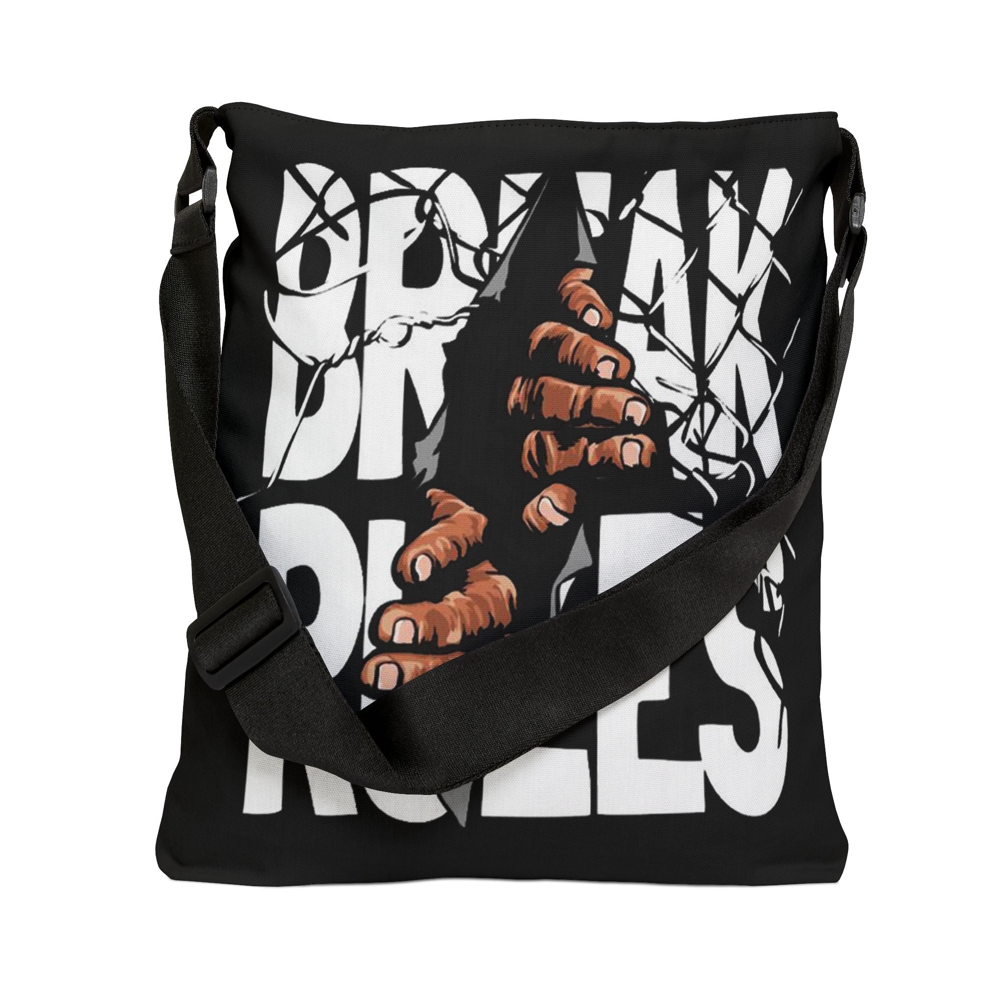 Break Rules Adjustable Tote Bag (AOP)