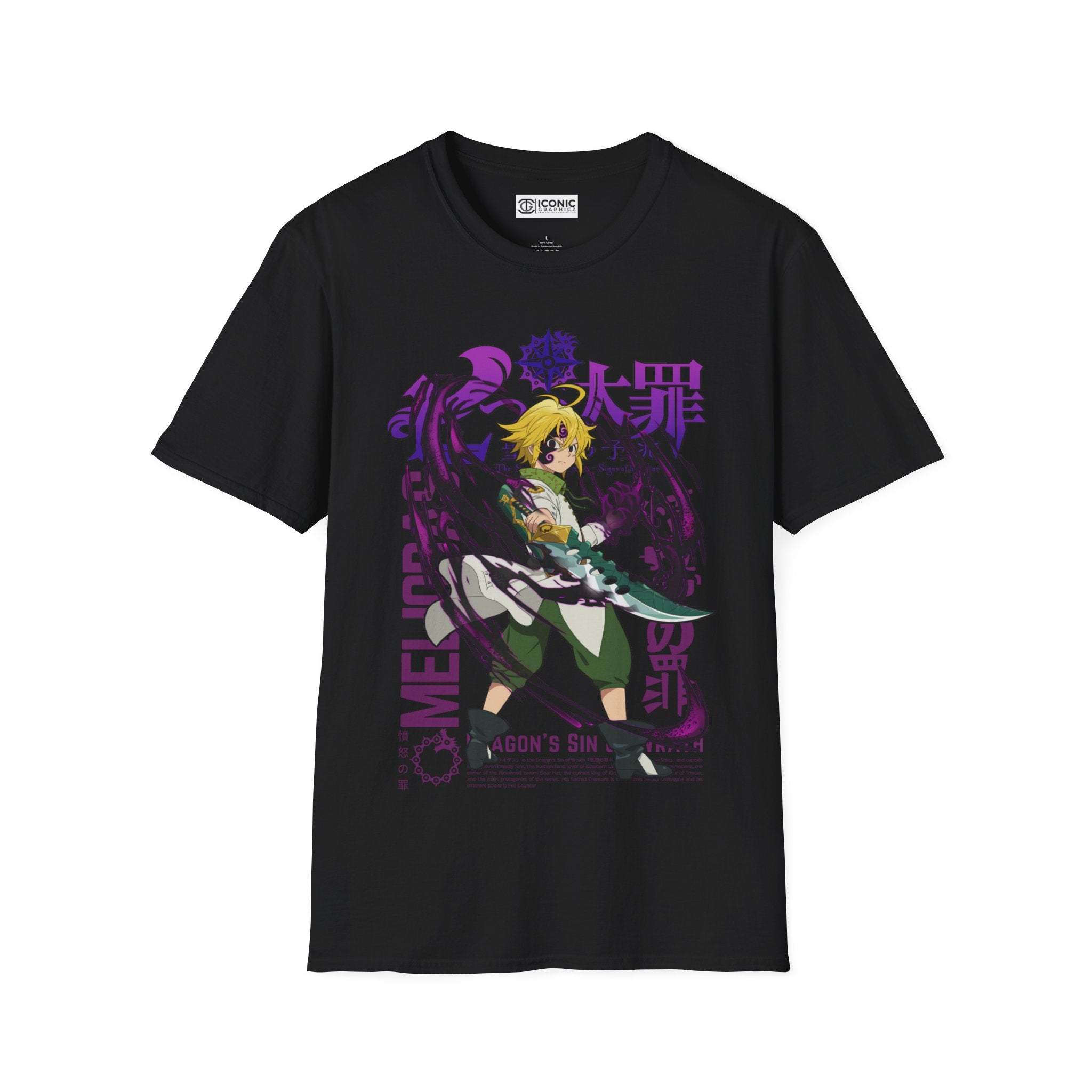 Meliodas Unisex Softstyle T-Shirt - IGZ Clothing 