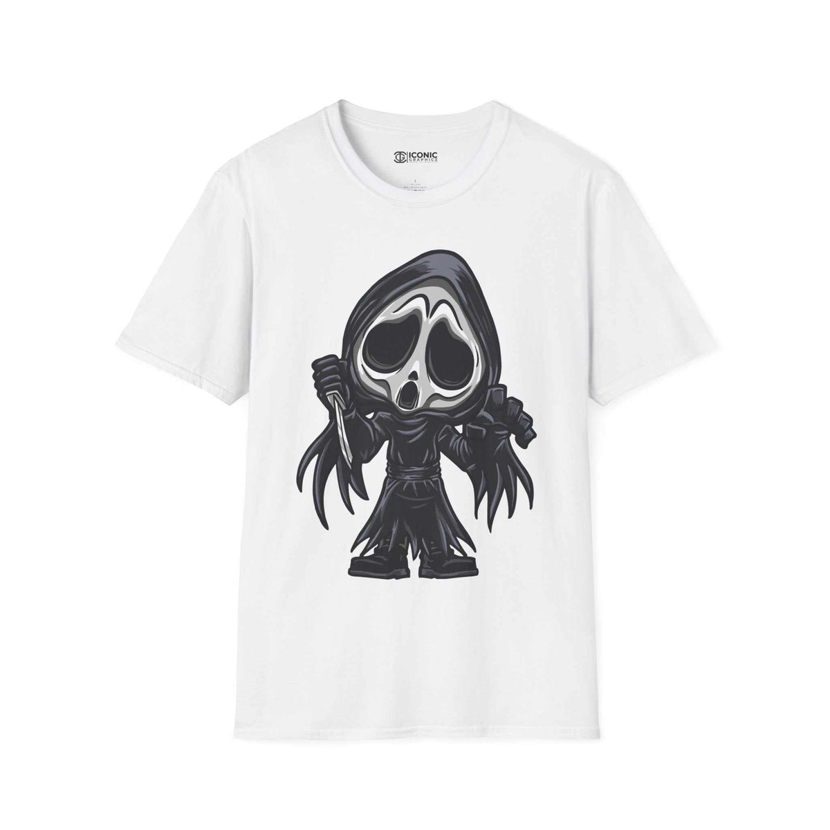 Ghost Face Unisex Softstyle T-Shirt - IGZ Clothing 