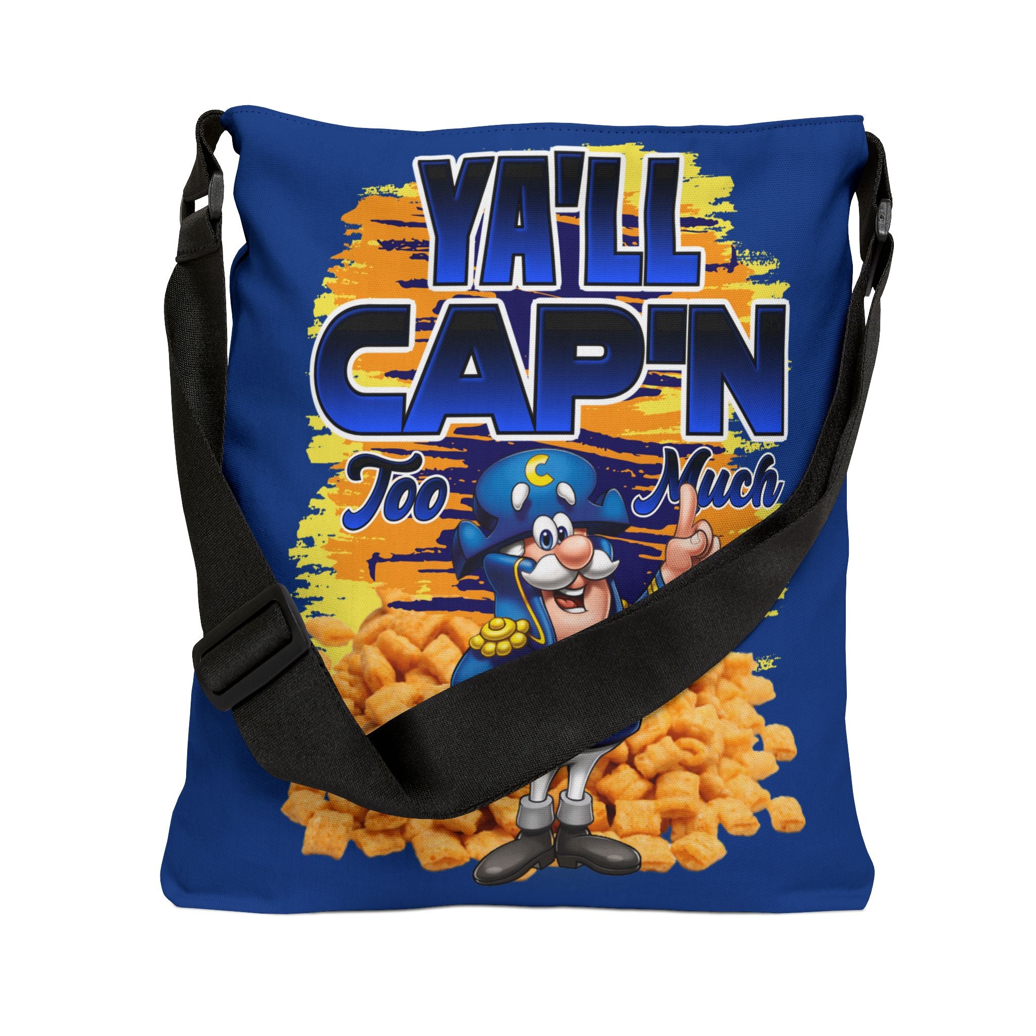 Yall Capn too much Adjustable Tote Bag (AOP) - 