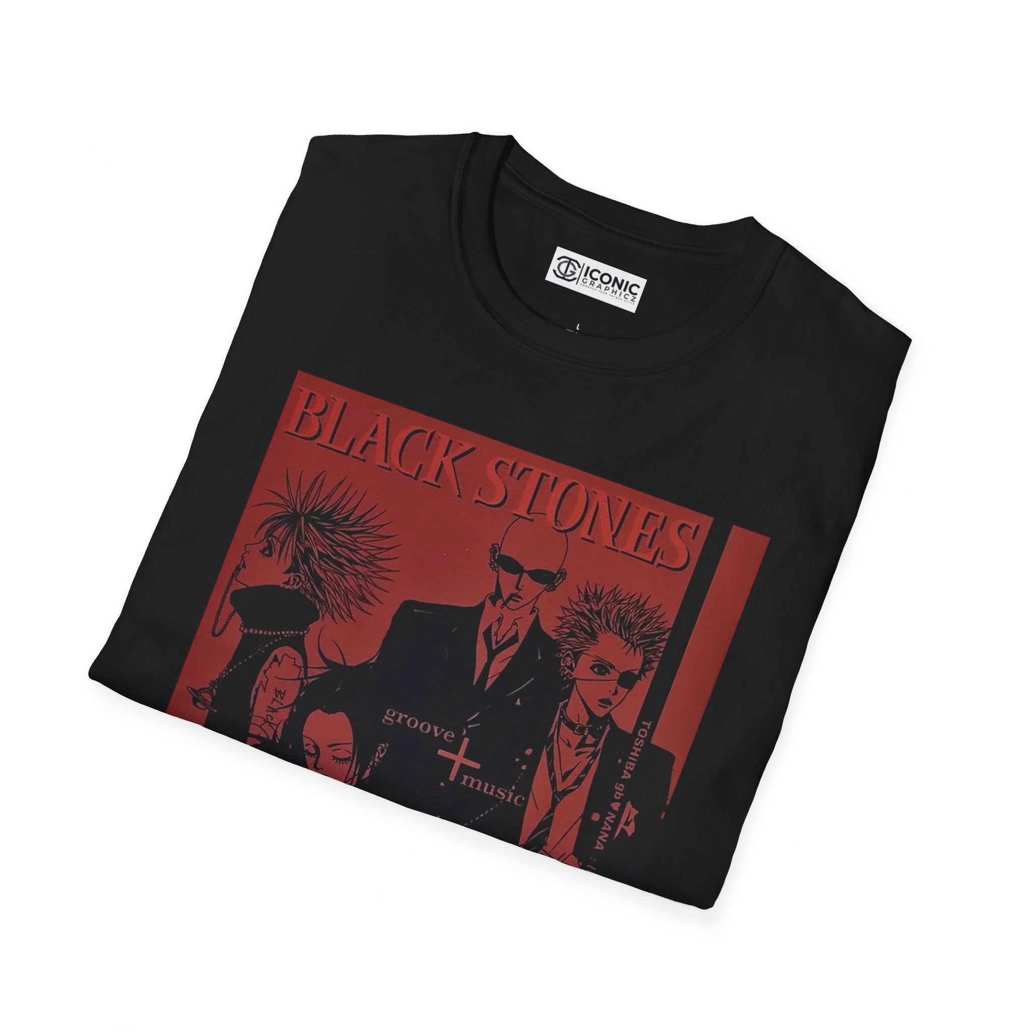 Black Stones Unisex Softstyle T-Shirt - IGZ Clothing 