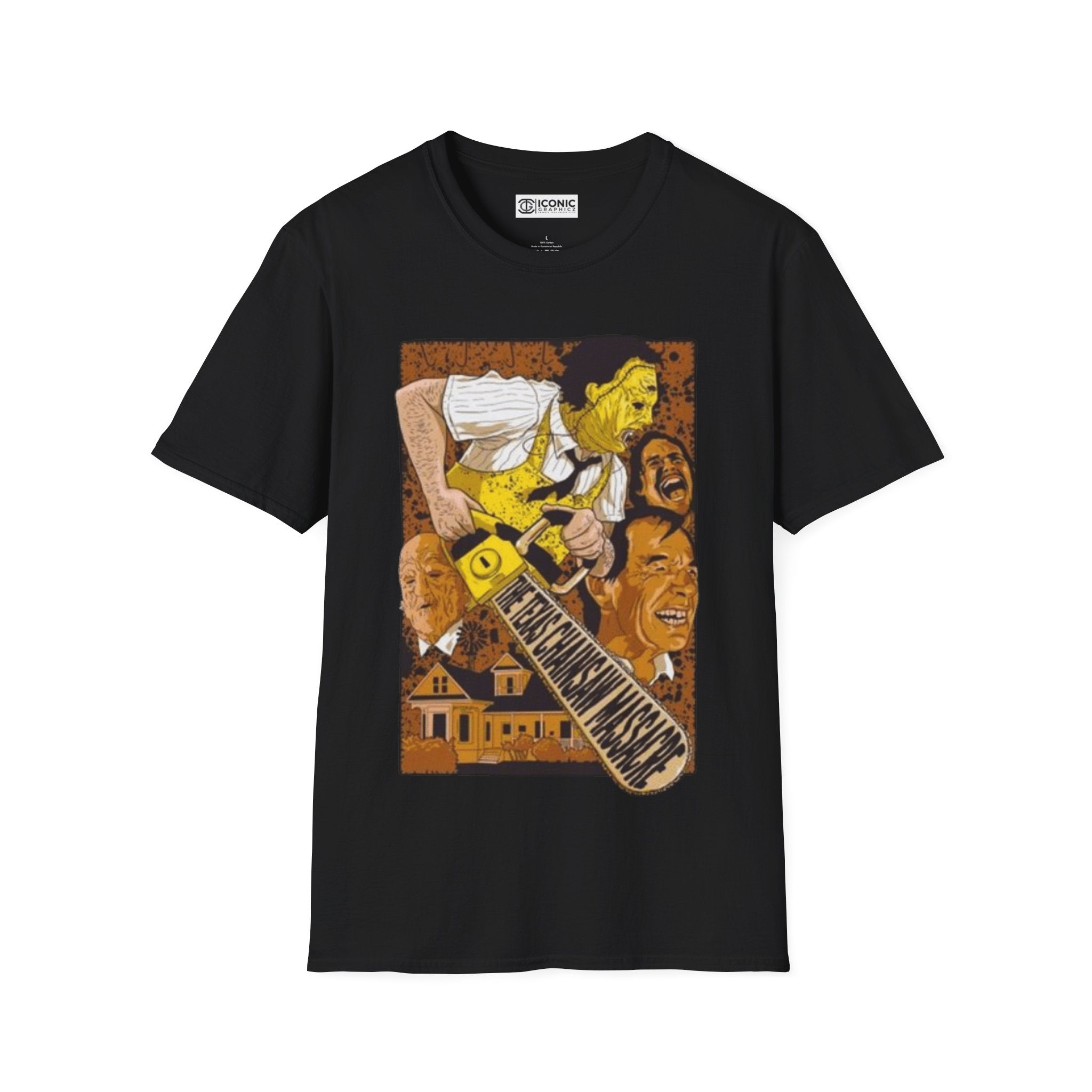 Leatherface Unisex Softstyle T-Shirt - IGZ Clothing 