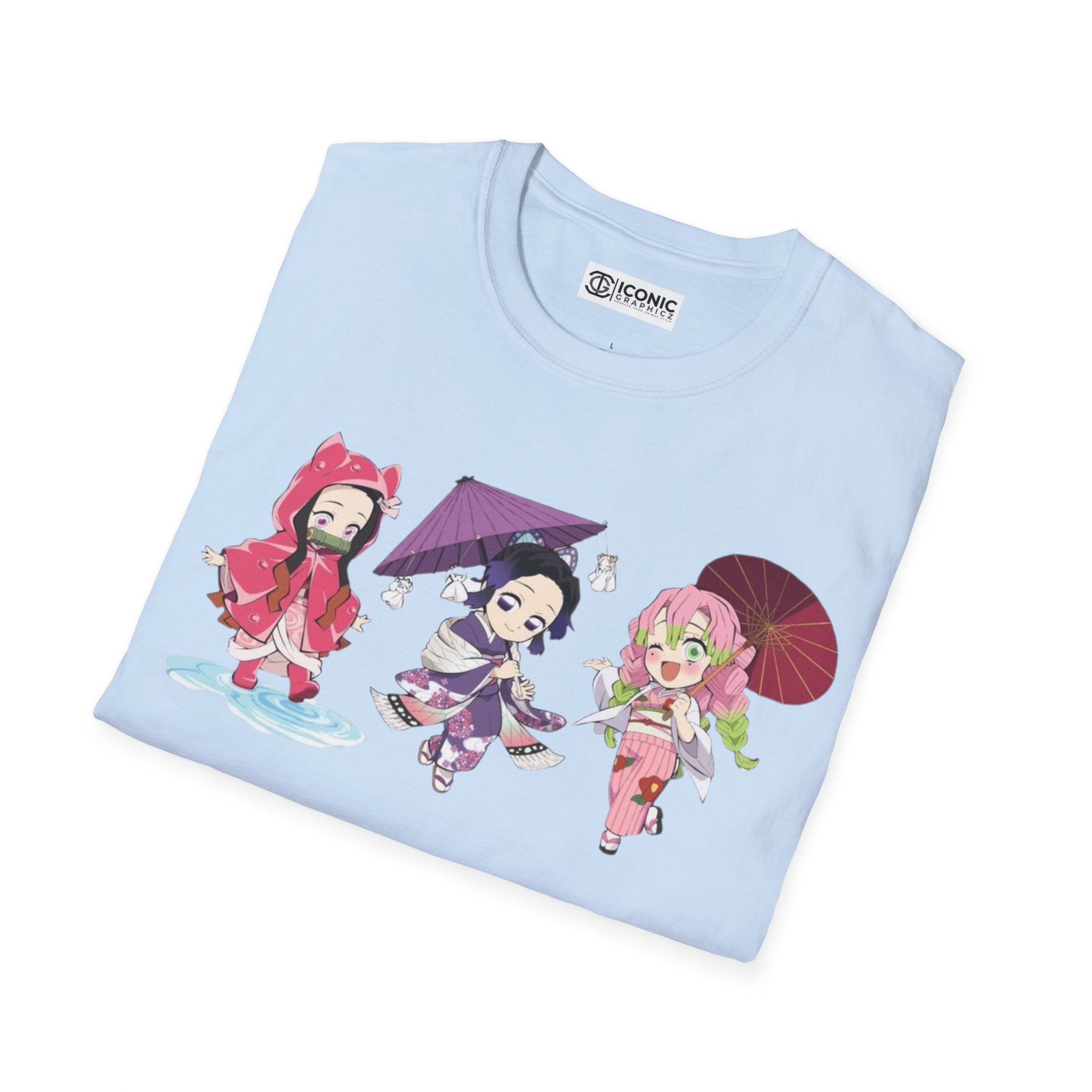 Nezuko and Shinobu Unisex Softstyle T-Shirt - IGZ Clothing 