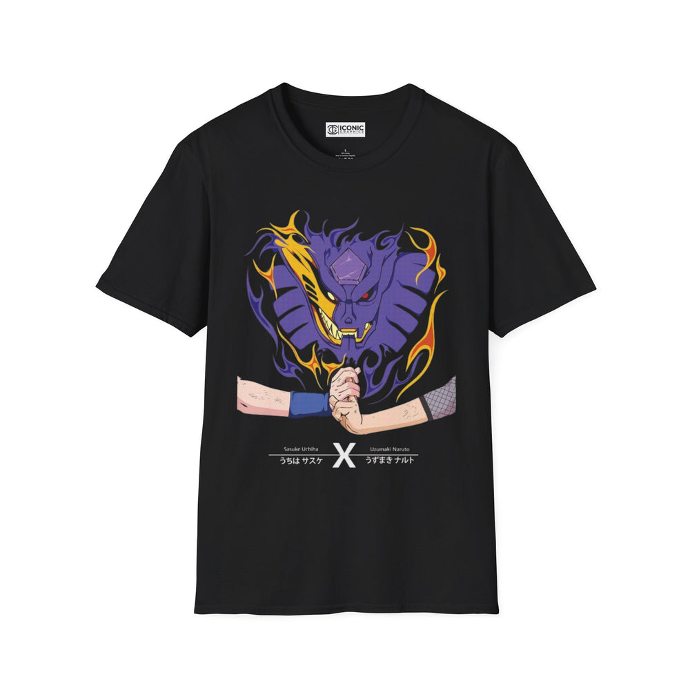 Naruto and Uchiha Sasuke jitsu T-Shirt - 