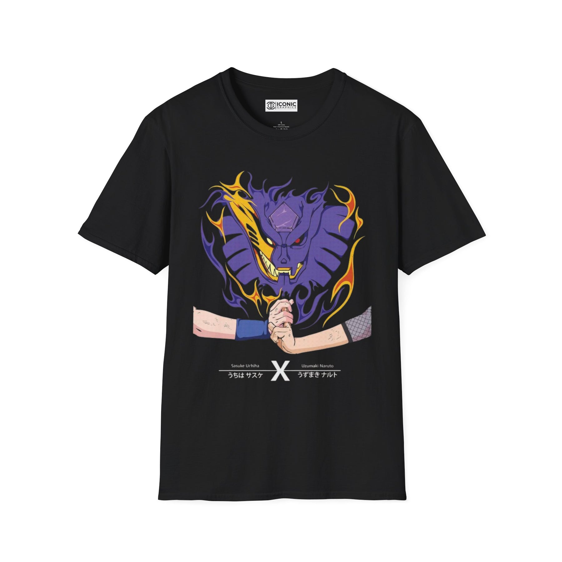 Naruto and Uchiha Sasuke jitsu T-Shirt - 