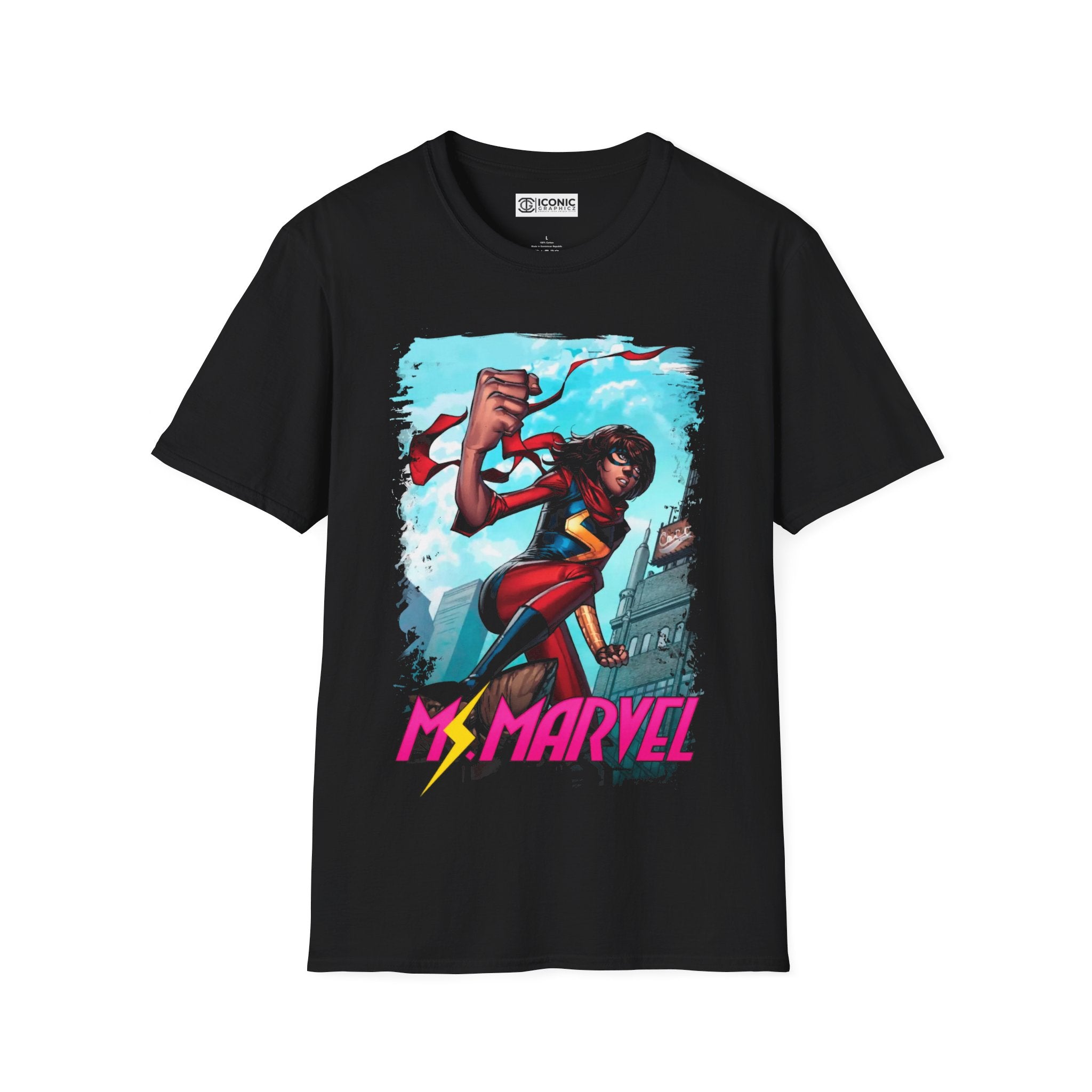 Ms. Marvel Unisex Softstyle T-Shirt - IGZ Clothing 