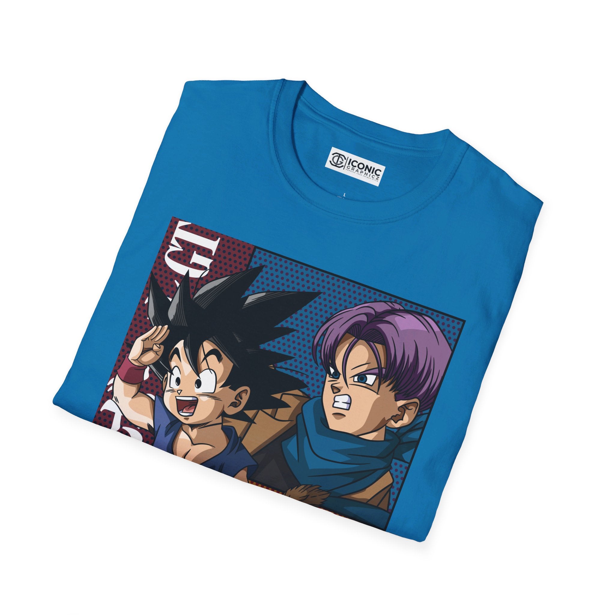 Dragonball GT Goku and trunks Unisex Softstyle T-Shirt - IGZ Clothing 