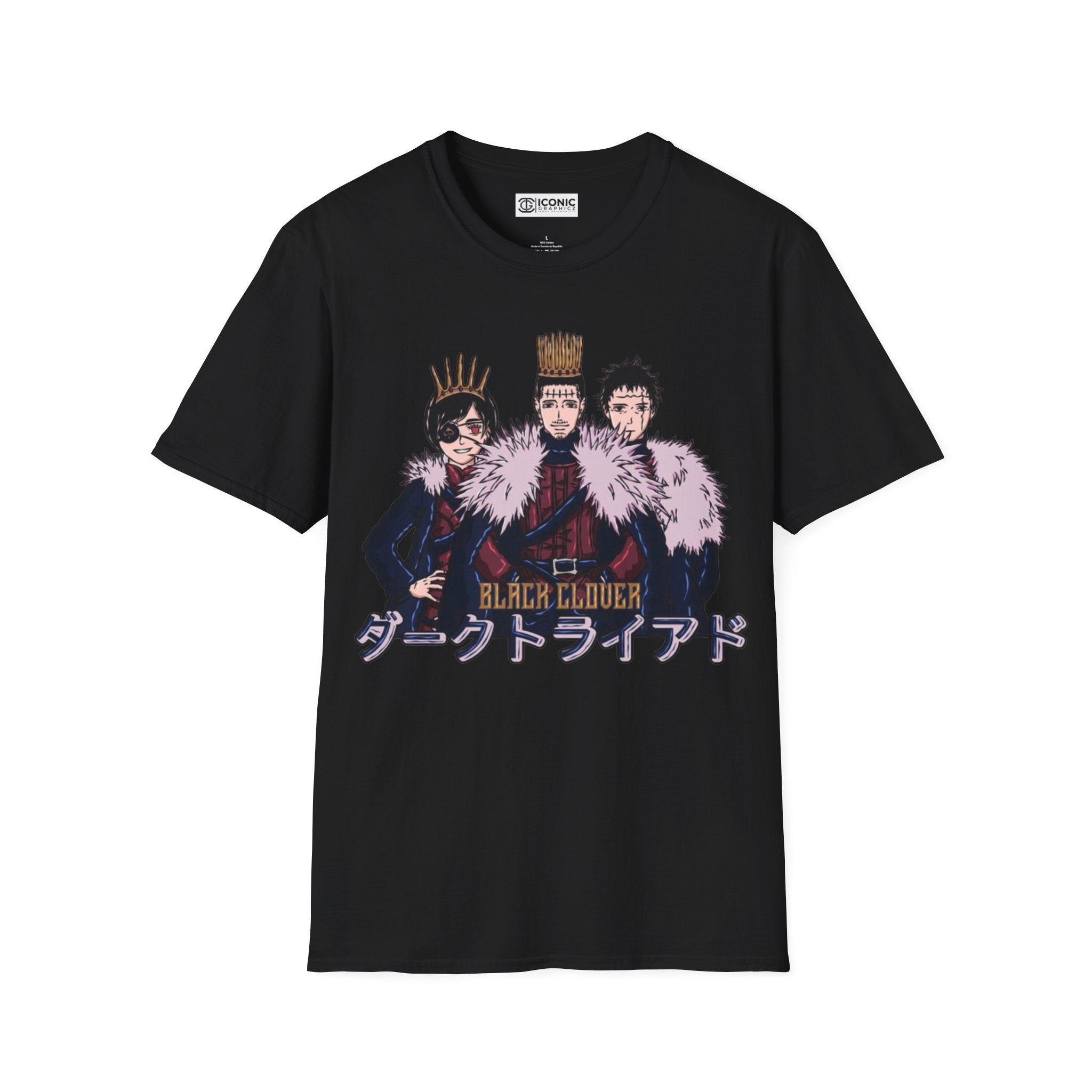 Black-Clover Unisex Softstyle T-Shirt - IGZ Clothing 