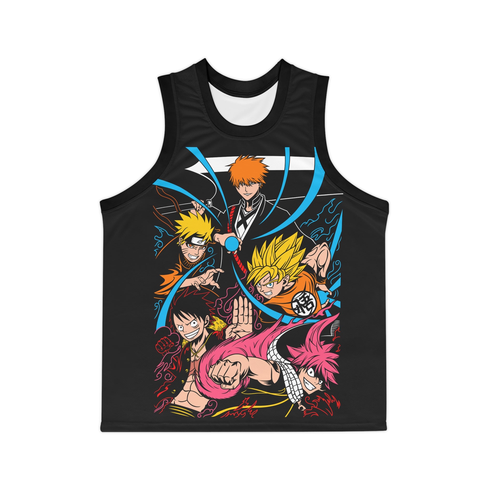 Anime Heros Unisex Basketball Jersey (AOP)