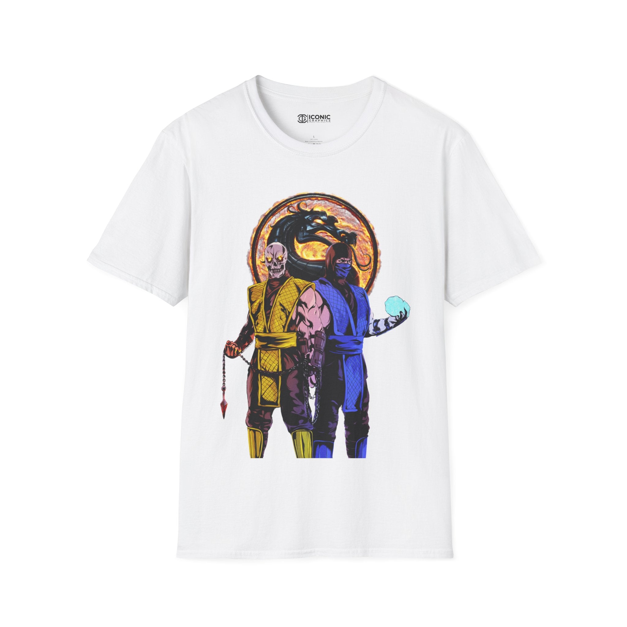 Mortal Kombat Unisex Softstyle T-Shirt - IGZ Clothing 