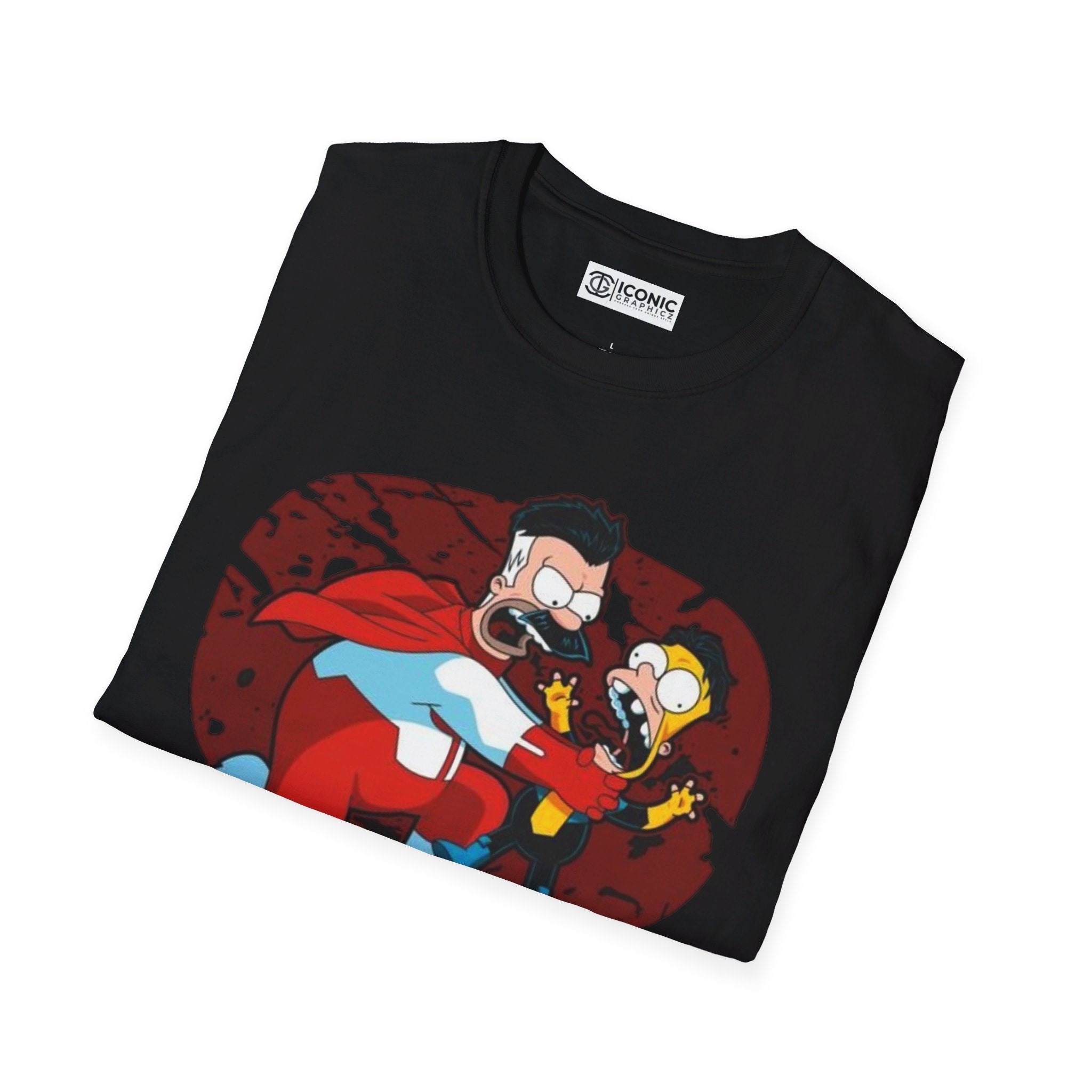 Simpsons invincible parody Unisex Softstyle T-Shirt - IGZ Clothing 