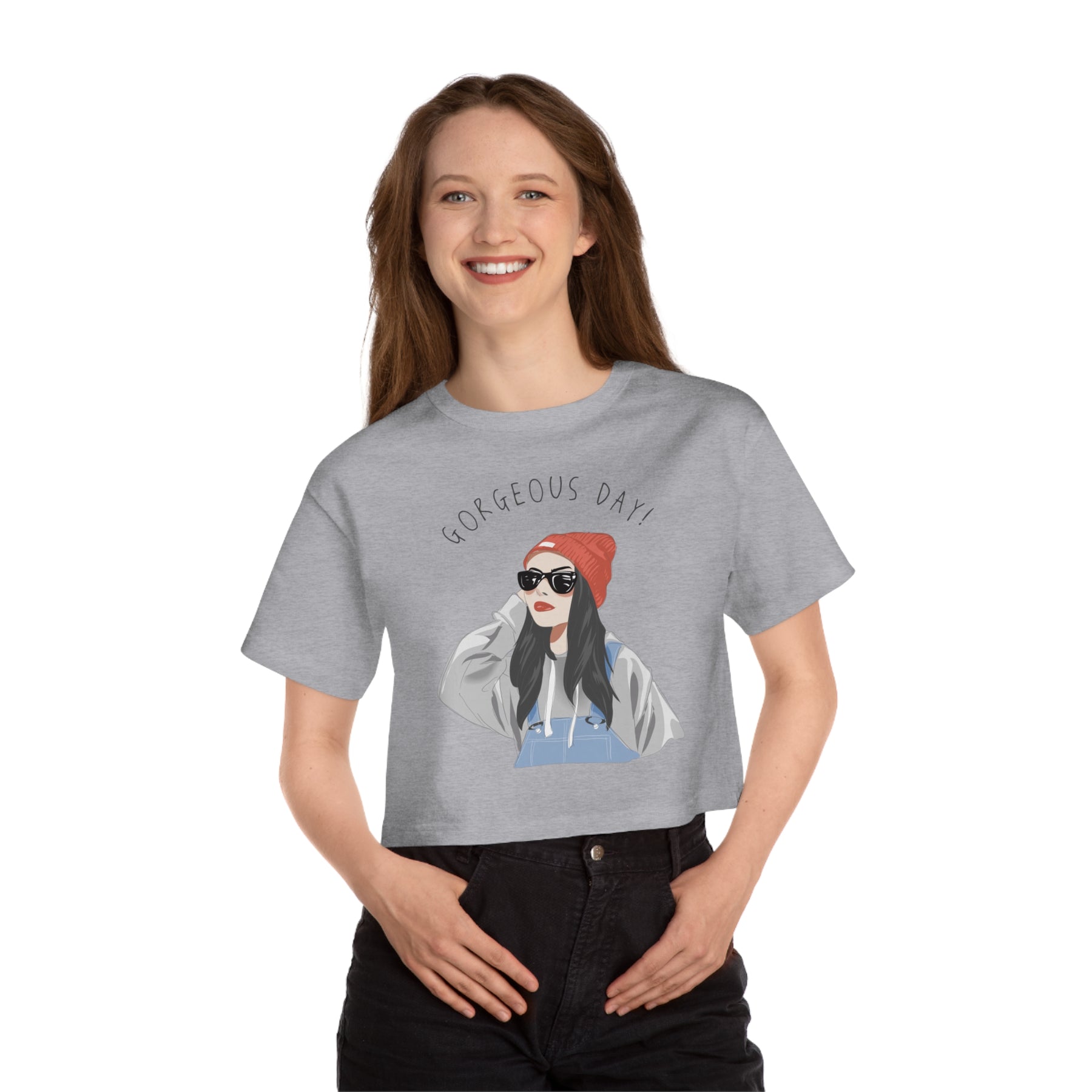 Gorgeous day Champion Women's Heritage Cropped T-Shirt - 