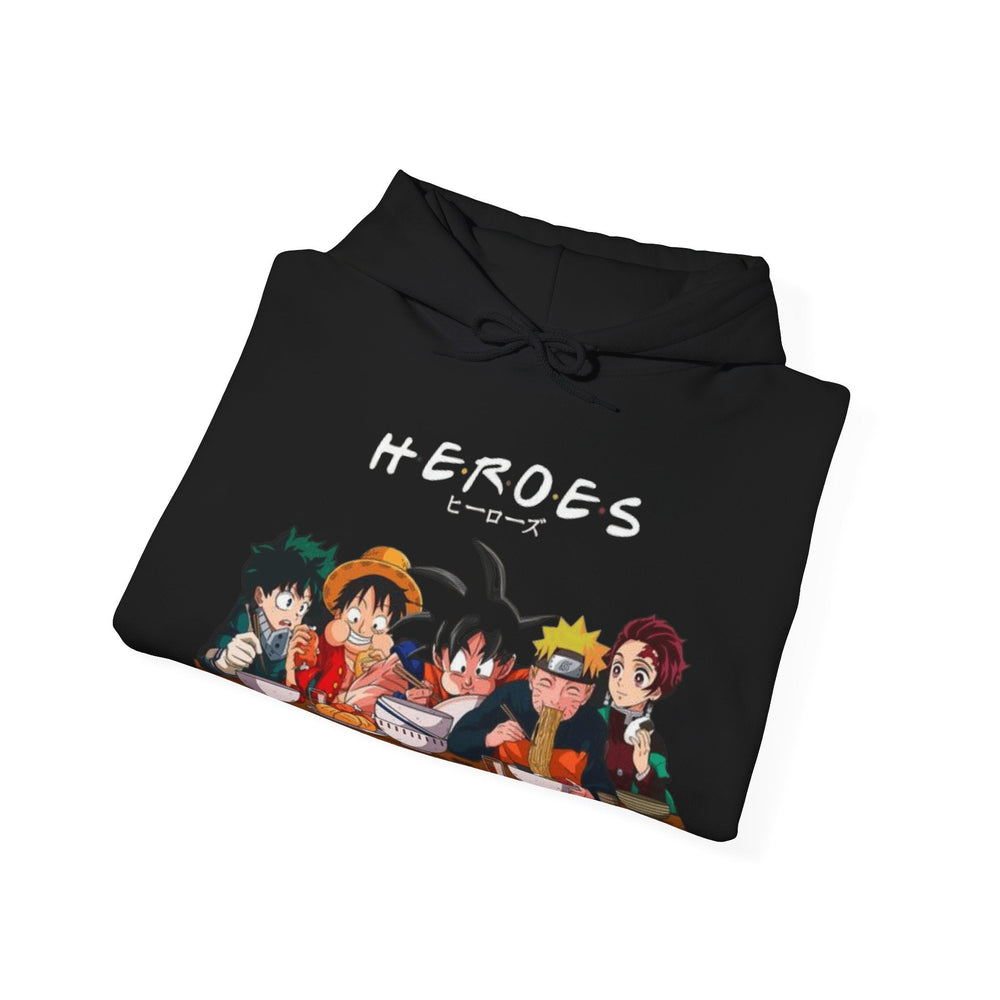 Anime Heros Unisex Heavy Blend™ Hooded Sweatshirt Printify