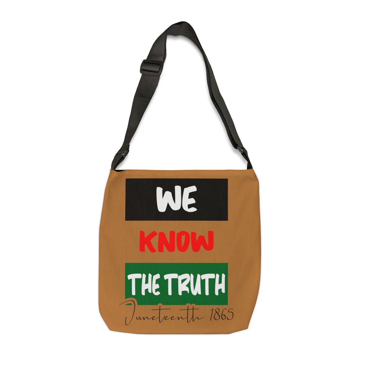 We Know The Truth Adjustable Tote Bag (AOP) - IGZ Clothing 