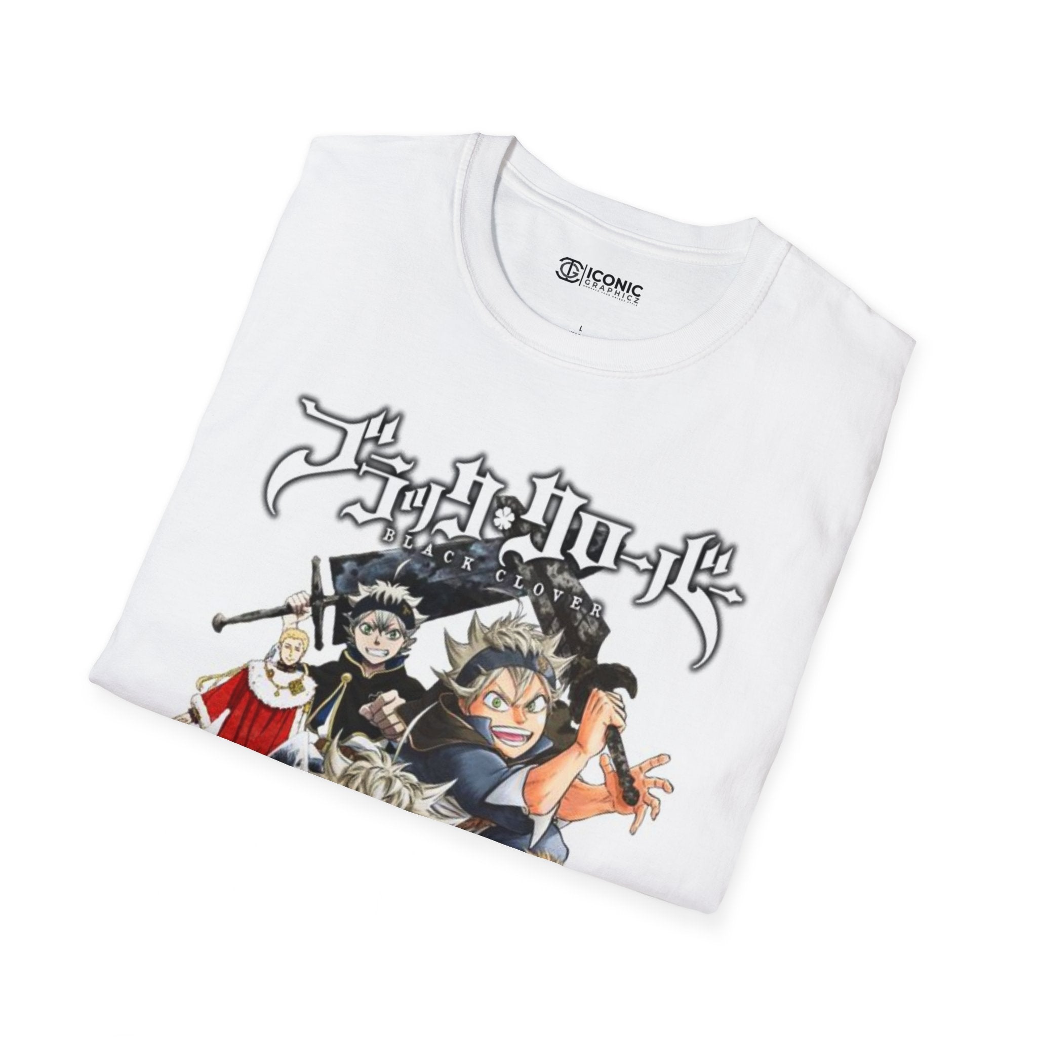 Black-Clover Asta Unisex Softstyle T-Shirt - IGZ Clothing 