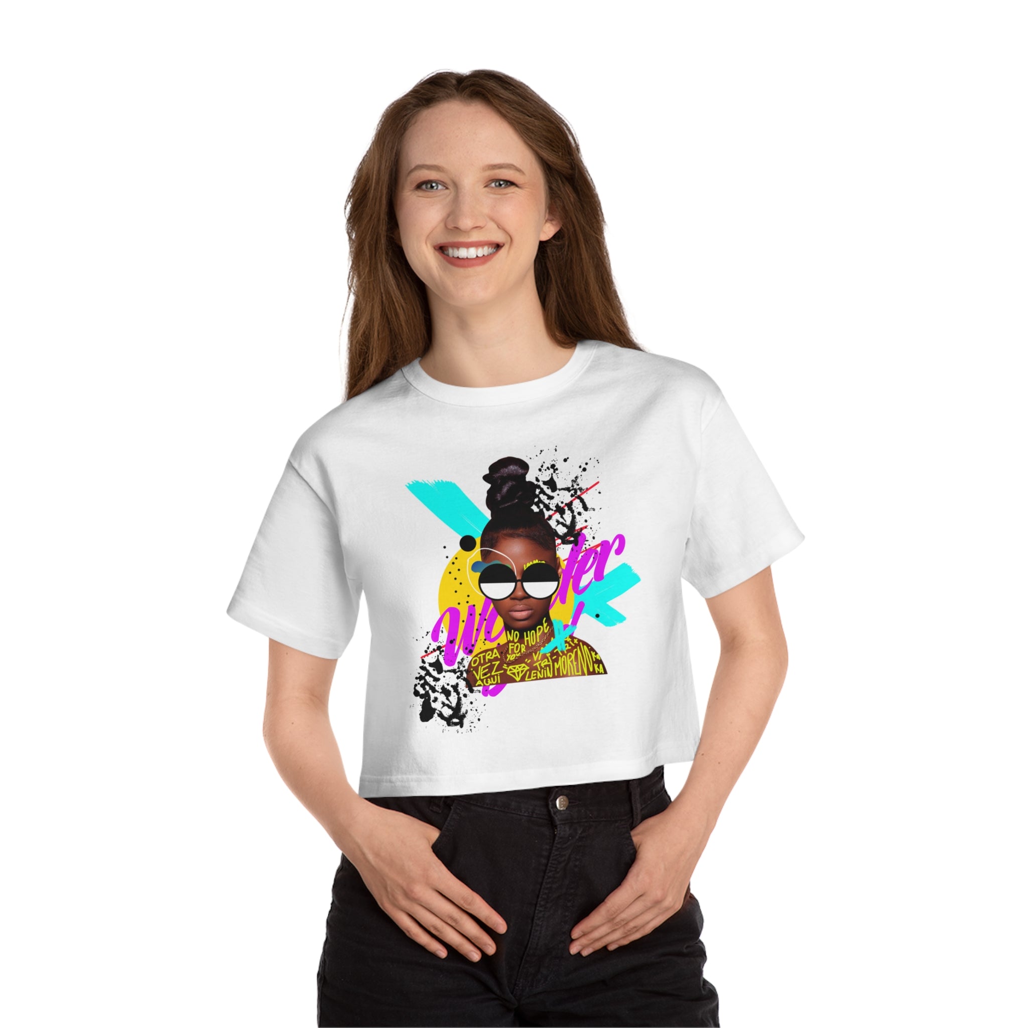 Hope Champion Women's Heritage Cropped T-Shirt - IGZ Clothing 