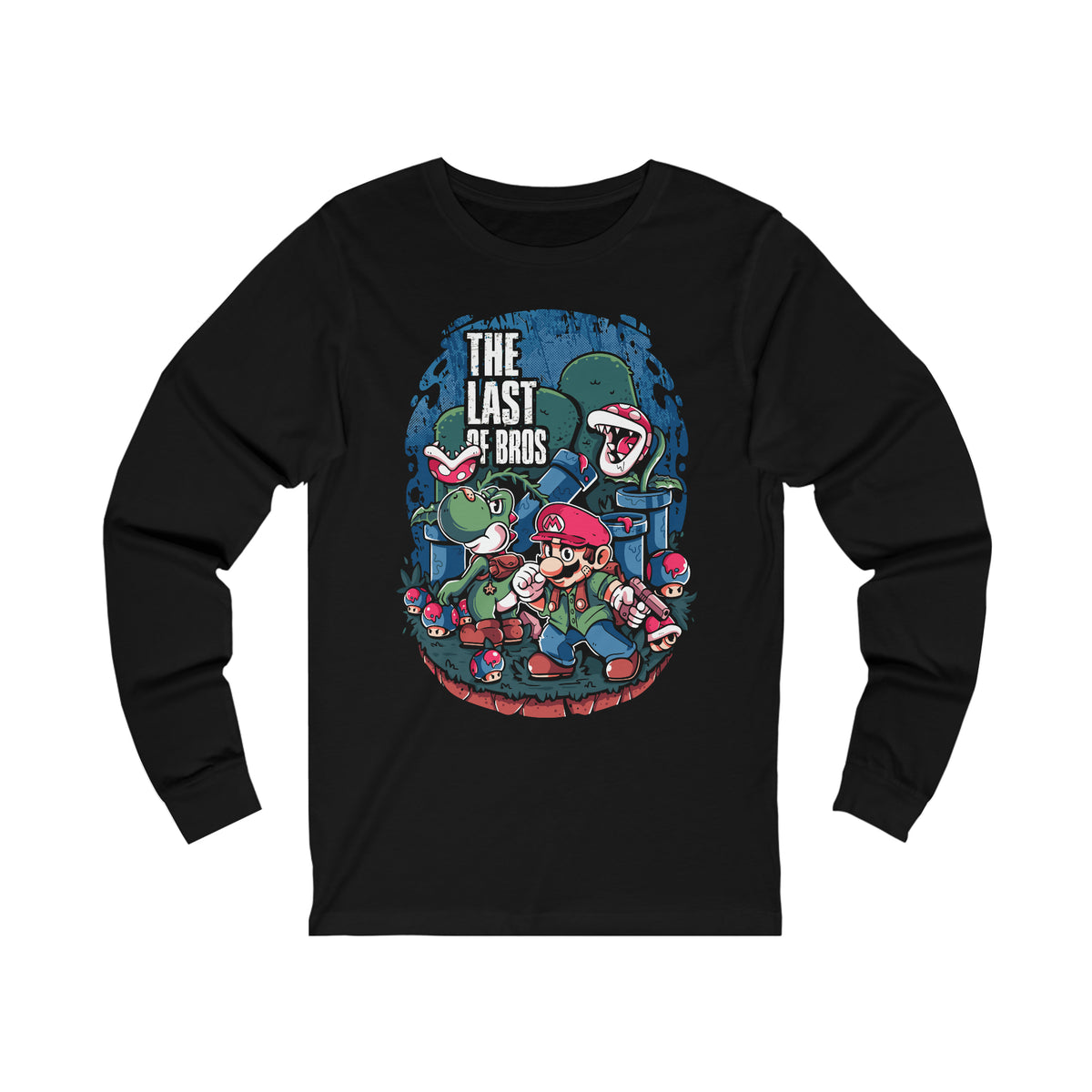 Mario Unisex Jersey Long Sleeve Tee - IGZ Clothing 