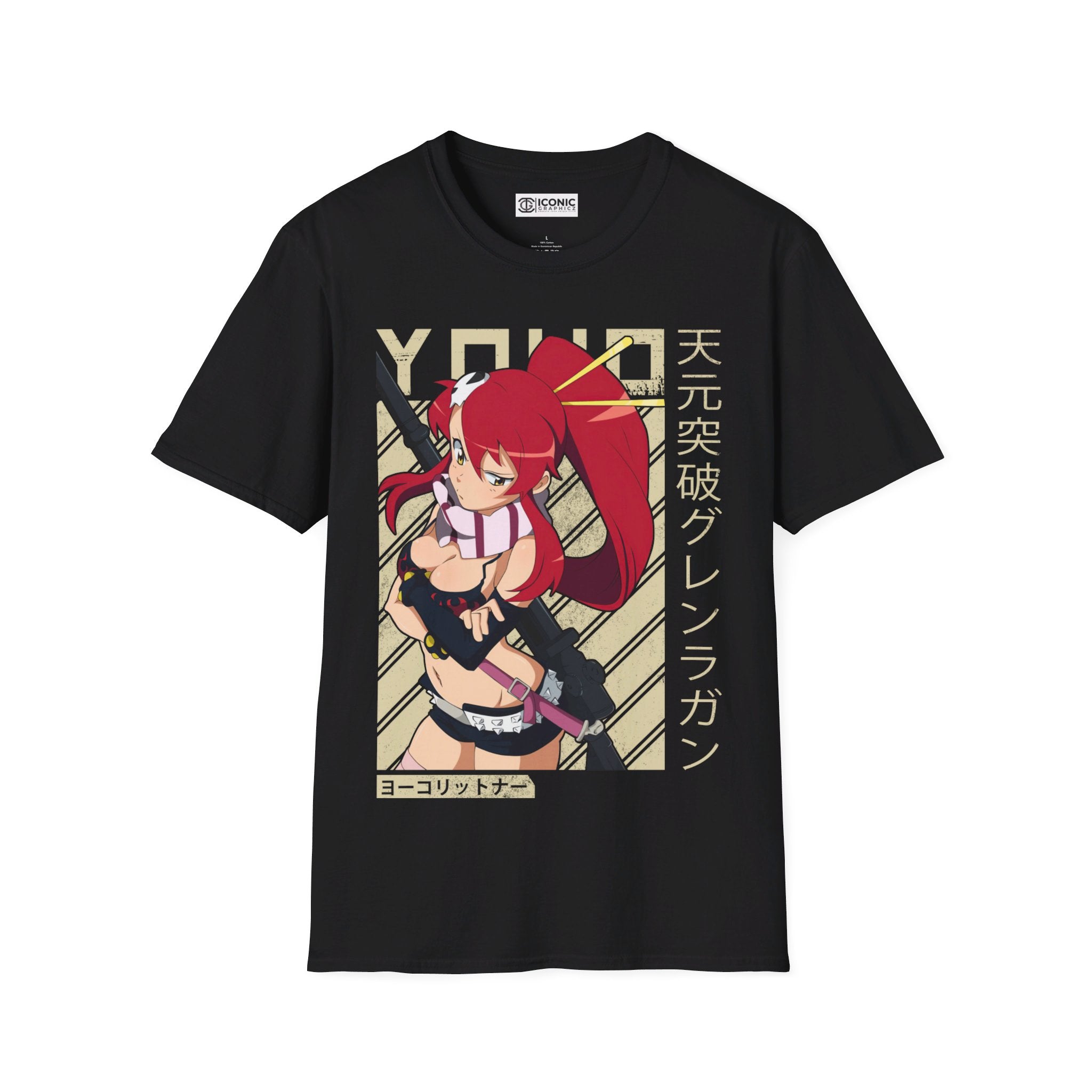 Gurren Lagann Yoko Unisex Softstyle T-Shirt - IGZ Clothing 