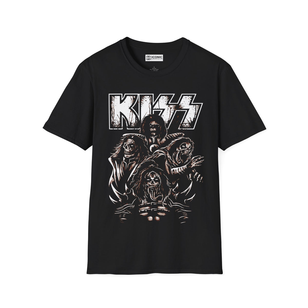 Kiss Unisex Softstyle T-Shirt - IGZ Clothing 