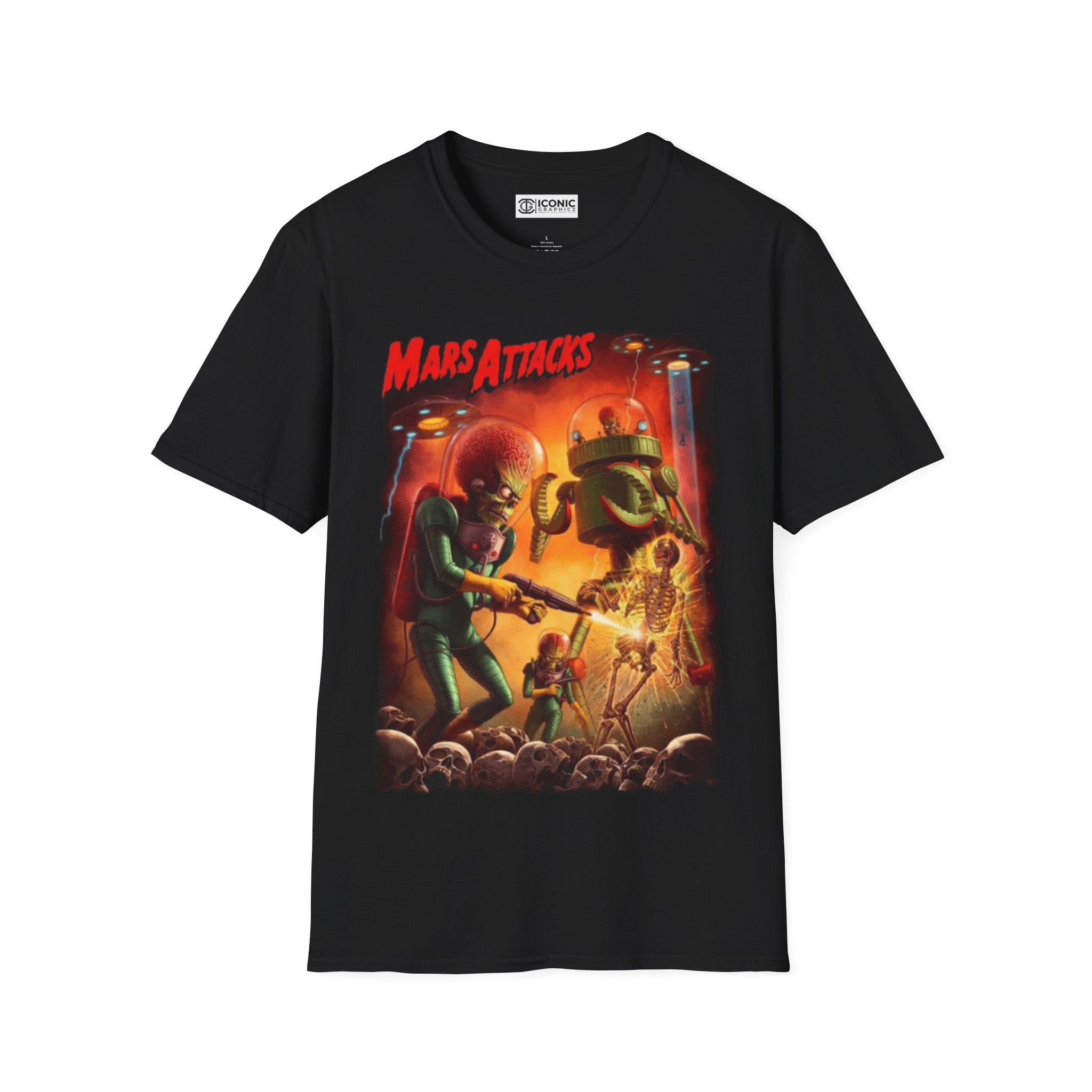 Mars Attack Unisex Softstyle T-Shirt - IGZ Clothing 