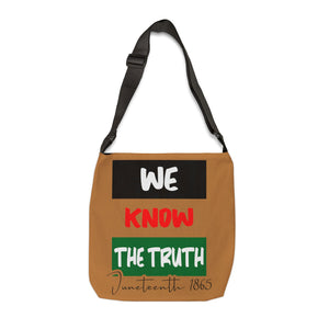 We Know The Truth Adjustable Tote Bag (AOP) - 