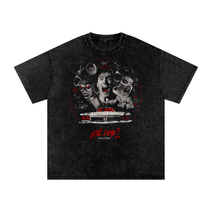 Evil dead 2 Acid Wash Oversize T-Shirt