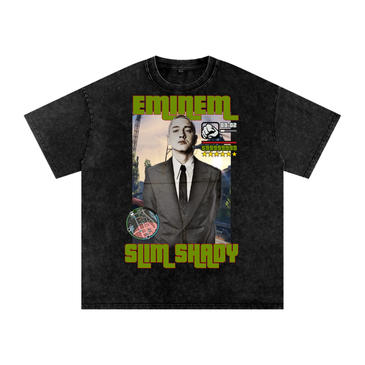 Eminem Acid Wash Oversize T-Shirt
