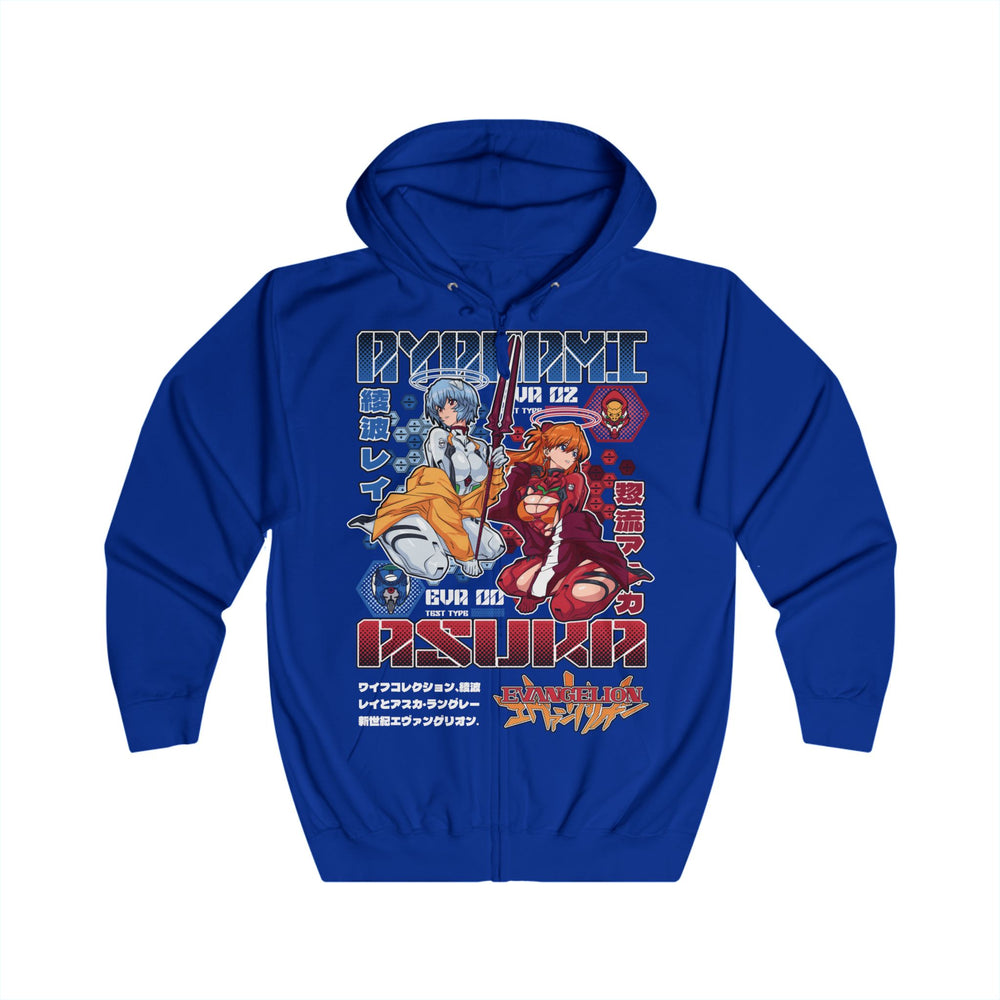Asuka Evangelion Unisex Full Zip Hoodie