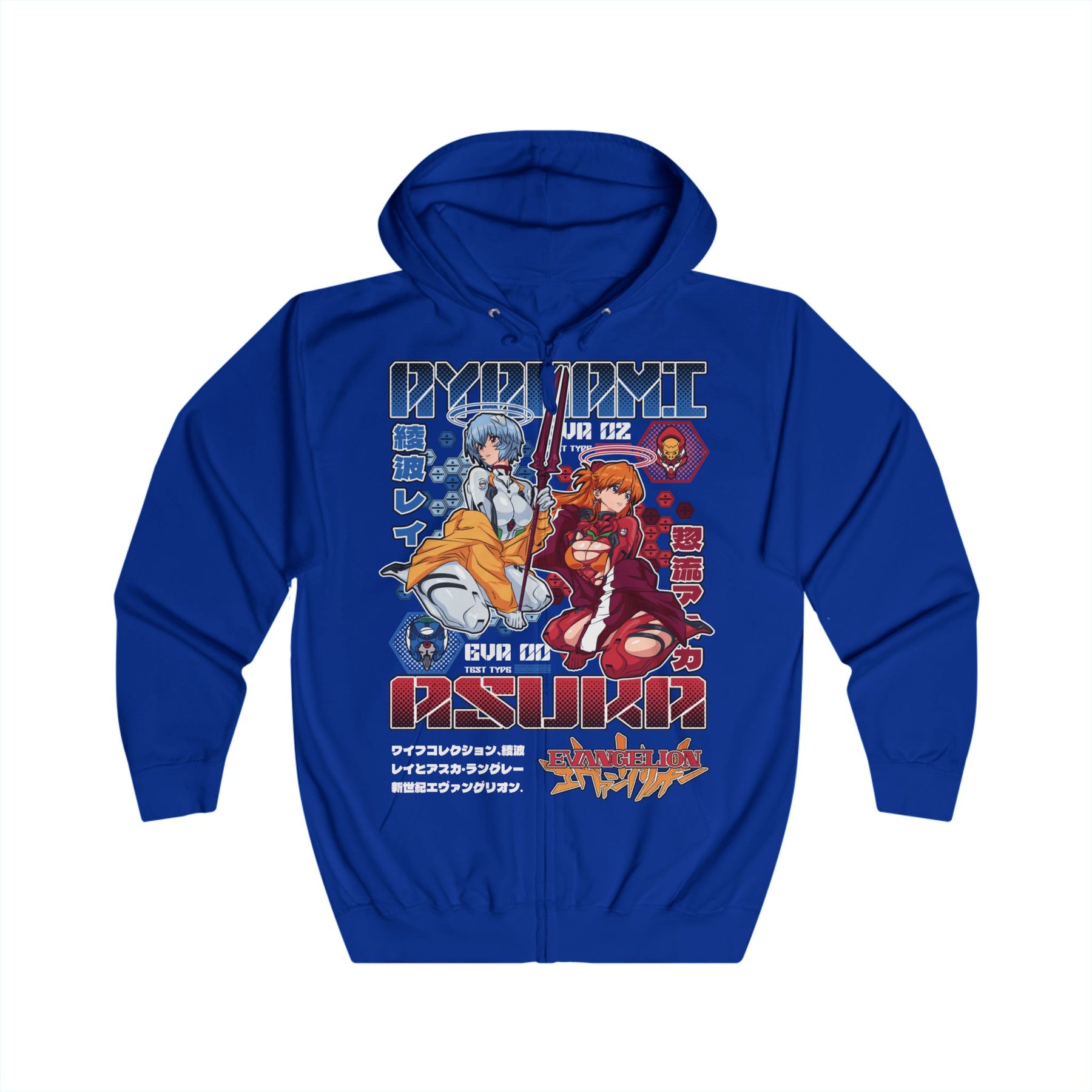 Asuka Evangelion Unisex Full Zip Hoodie