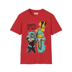 Howard the Duck and Rocket Raccoon Unisex Softstyle T-Shirt - IGZ Clothing 