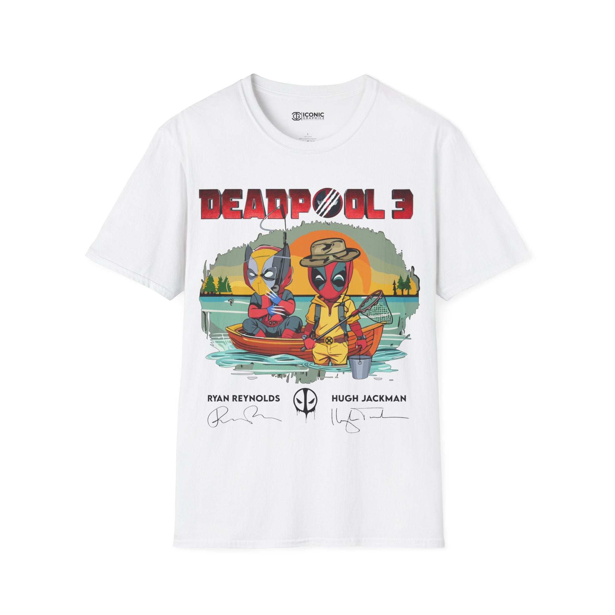 Deadpool and Wolverine Unisex Softstyle T-Shirt - IGZ Clothing 