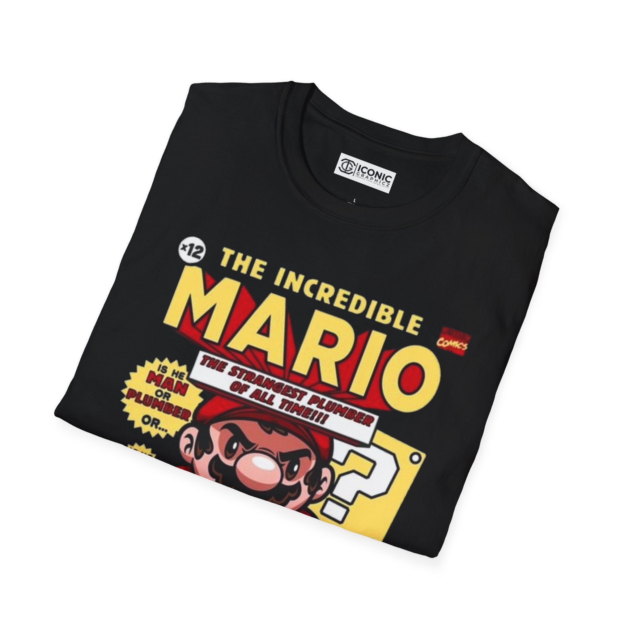 Mario Unisex Softstyle T-Shirt - IGZ Clothing 